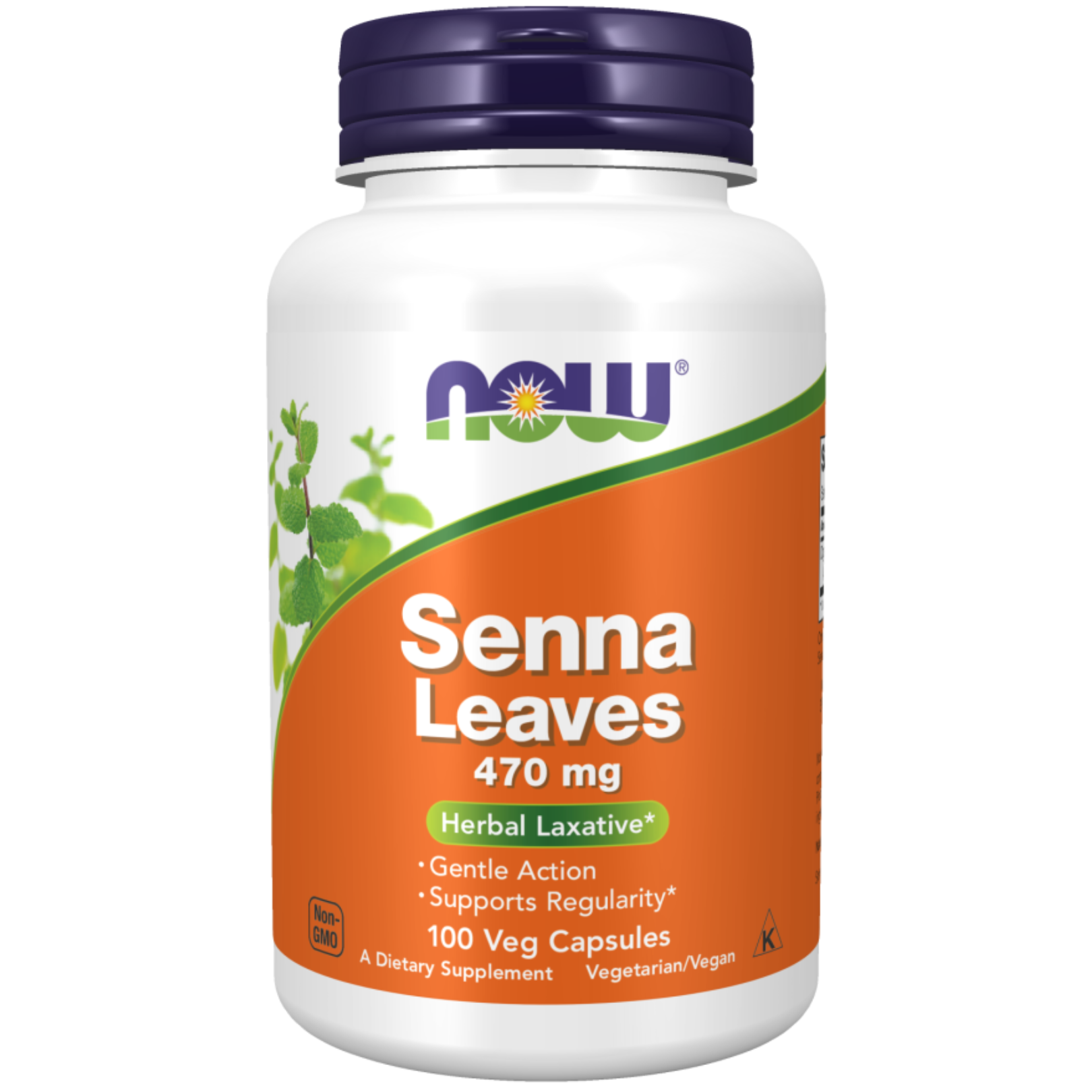 Now Senna Leaves 470mg Caps 100's